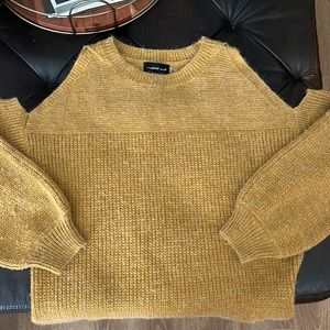 Mustard Seed cutout sweater
